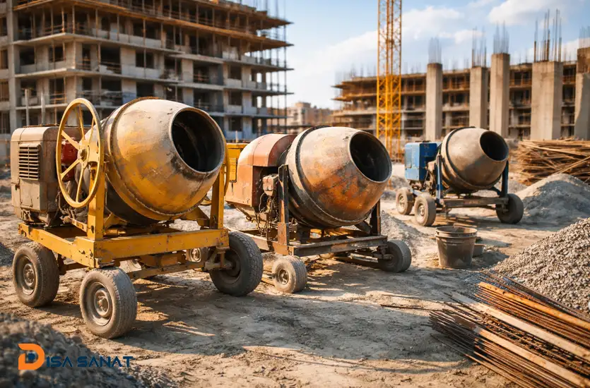 میکسر بتنی برای پروژه‌ های ساختمانی